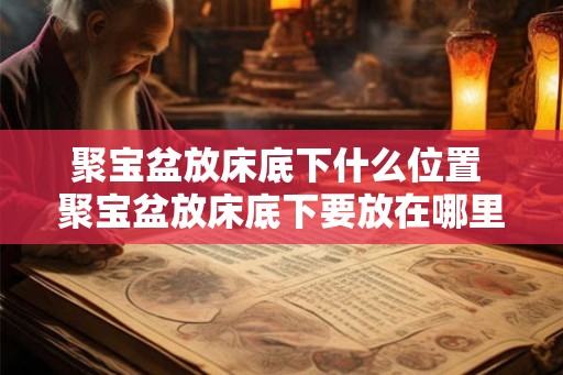 聚宝盆放床底下什么位置 聚宝盆放床底下要放在哪里