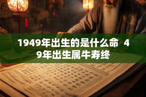 1949年出生的是什么命  49年出生属牛寿终