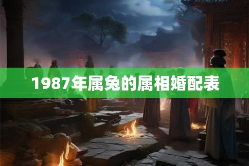 1987年属兔的属相婚配表