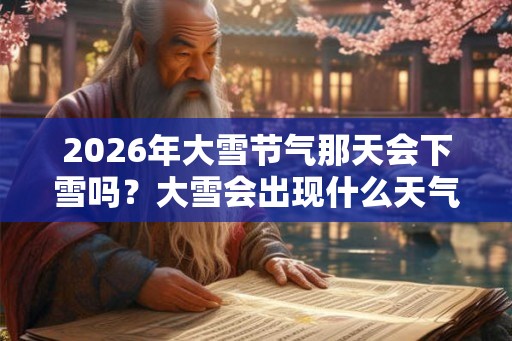 2026年大雪节气那天会下雪吗?大雪会出现什么天气? 2026年大雪节气那天会下雪吗?大雪会出现什么天气?