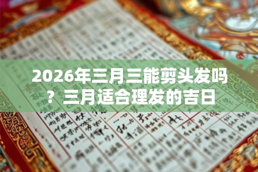 2026年三月三能剪头发吗?三月适合理发的吉日 2026年三月三能剪头发吗?三月适合理发的吉日