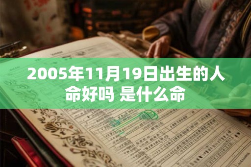2005年11月19日出生的人命好吗 是什么命 2005年11月19日出生的人命好吗 是什么命