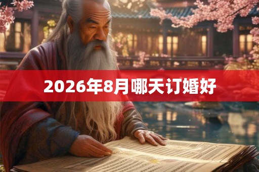 2026年8月哪天订婚好 2026年8月哪天订婚好