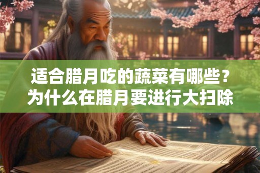 适合腊月吃的蔬菜有哪些？为什么在腊月要进行大扫除？