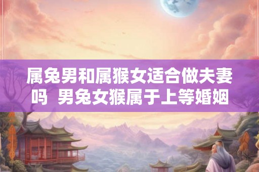 属兔男和属猴女适合做夫妻吗  男兔女猴属于上等婚姻