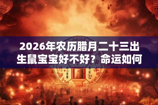 2026年农历腊月二十三出生鼠宝宝好不好？命运如何？