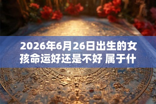 2026年6月26日出生的女孩命运好还是不好 属于什么命