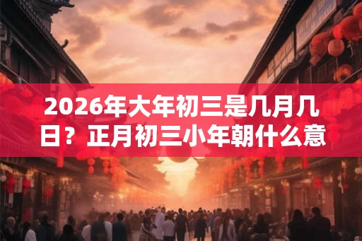 2026年大年初三是几月几日？正月初三小年朝什么意思？