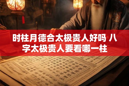 时柱月德合太极贵人好吗 八字太极贵人要看哪一柱