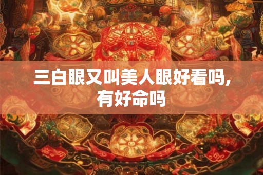 三白眼又叫美人眼好看吗,有好命吗