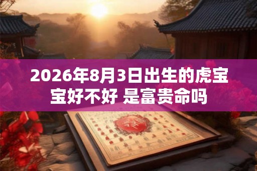 2026年8月3日出生的虎宝宝好不好 是富贵命吗