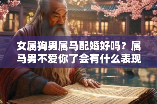 女属狗男属马配婚好吗？属马男不爱你了会有什么表现？