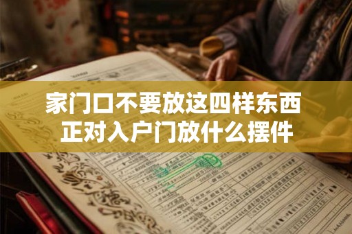 家门口不要放这四样东西 正对入户门放什么摆件