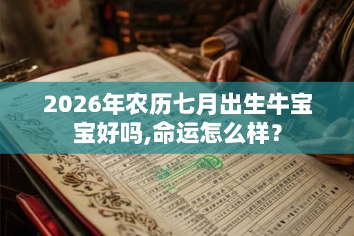 2026年农历七月出生牛宝宝好吗,命运怎么样？