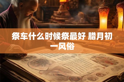祭车什么时候祭最好 腊月初一风俗