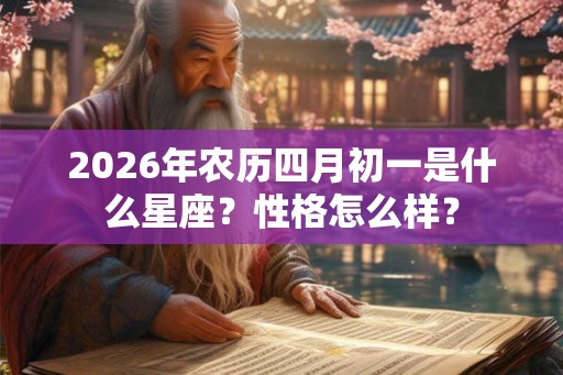 2026年农历四月初一是什么星座？性格怎么样？