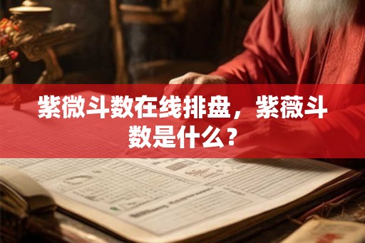 紫微斗数在线排盘，紫薇斗数是什么？