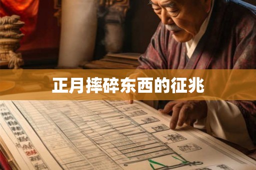 正月摔碎东西的征兆 正月摔碎东西的征兆