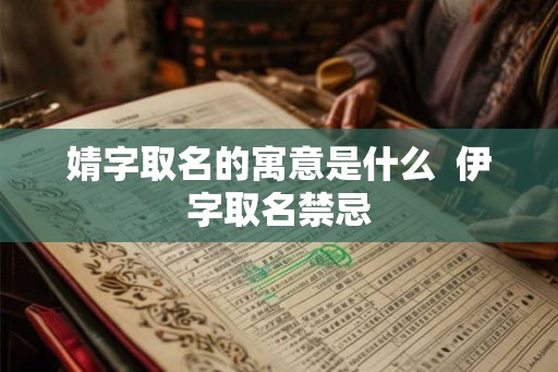 婧字取名的寓意是什么  伊字取名禁忌