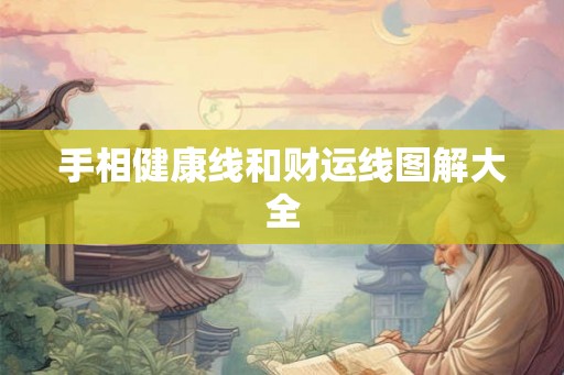 手相健康线和财运线图解大全 手相健康线和财运线图解大全