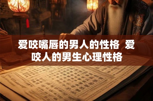 爱咬嘴唇的男人的性格 爱咬人的男生心理性格 爱咬嘴唇的男人的性格 爱咬人的男生心理性格