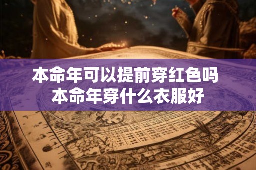 本命年可以提前穿红色吗 本命年穿什么衣服好 本命年可以提前穿红色吗 本命年穿什么衣服好