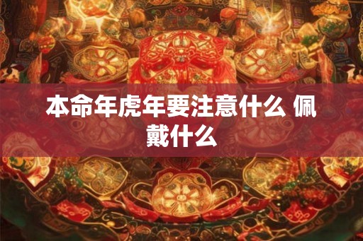 本命年虎年要注意什么 佩戴什么 本命年虎年要注意什么 佩戴什么