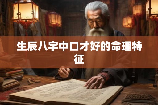 生辰八字中口才好的命理特征 生辰八字中口才好的命理特征