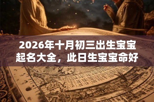 2026年十月初三出生宝宝起名大全,此日生宝宝命好吗? 2026年十月初三出生宝宝起名大全,此日生宝宝命好吗?