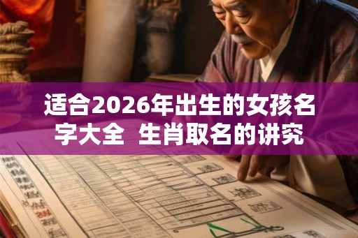 适合2026年出生的女孩名字大全  生肖取名的讲究