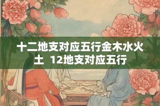 十二地支对应五行金木水火土  12地支对应五行
