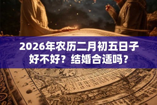 2026年农历二月初五日子好不好?结婚合适吗? 2026年农历二月初五日子好不好?结婚合适吗?