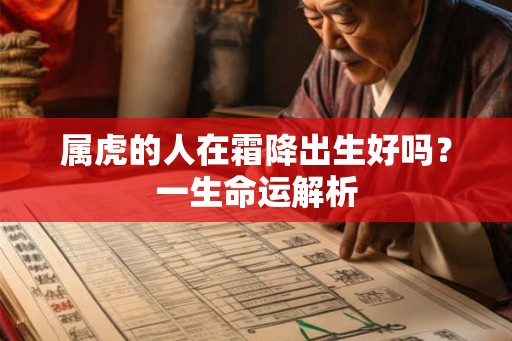 属虎的人在霜降出生好吗？一生命运解析