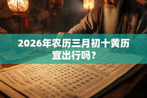 2026年农历三月初十黄历宜出行吗？