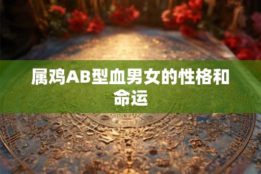 属鸡AB型血男女的性格和命运 属鸡AB型血男女的性格和命运