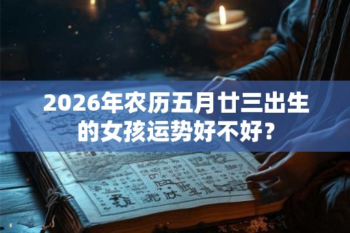 2026年农历五月廿三出生的女孩运势好不好? 2026年农历五月廿三出生的女孩运势好不好?