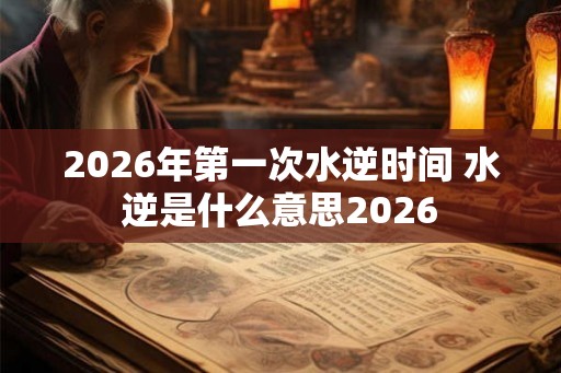 2026年第一次水逆时间 水逆是什么意思2026