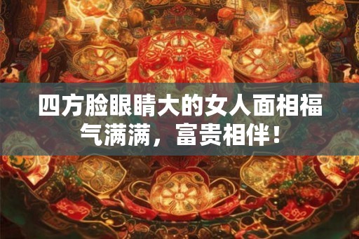 四方脸眼睛大的女人面相福气满满,富贵相伴! 四方脸眼睛大的女人面相福气满满,富贵相伴!