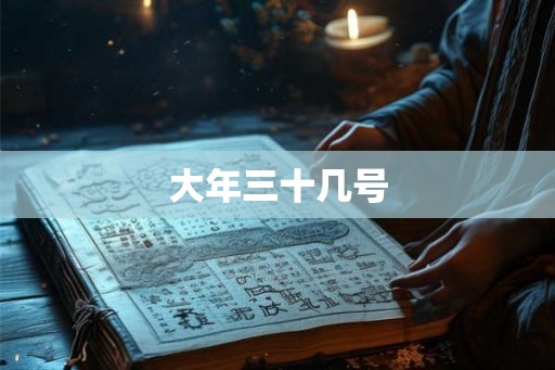 大年三十几号