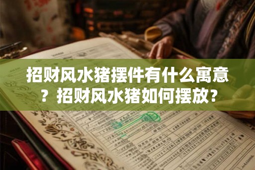 招财风水猪摆件有什么寓意?招财风水猪如何摆放? 招财风水猪摆件有什么寓意?招财风水猪如何摆放?