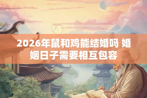 2026年鼠和鸡能结婚吗 婚姻日子需要相互包容