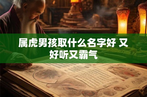 属虎男孩取什么名字好 又好听又霸气