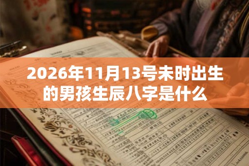 2026年11月13号未时出生的男孩生辰八字是什么