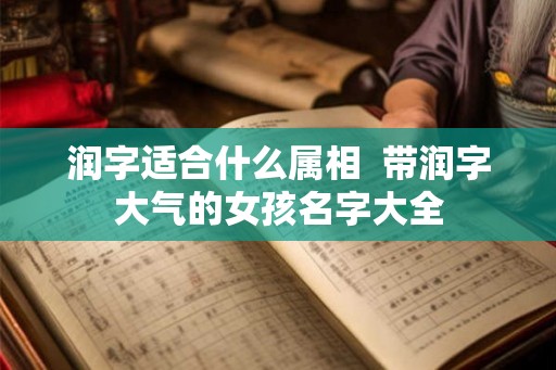 润字适合什么属相  带润字大气的女孩名字大全
