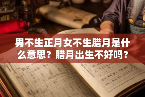 男不生正月女不生腊月是什么意思？腊月出生不好吗？