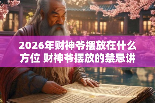 2026年财神爷摆放在什么方位 财神爷摆放的禁忌讲究
