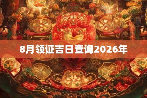 8月领证吉日查询2026年