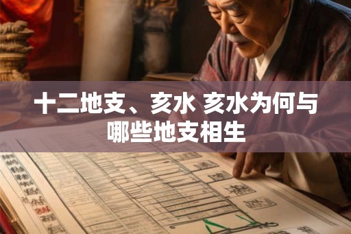 十二地支、亥水 亥水为何与哪些地支相生