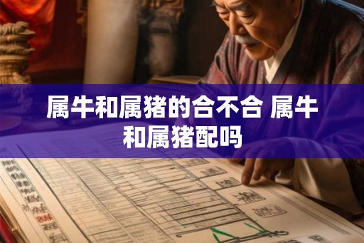 属牛和属猪的合不合 属牛和属猪配吗