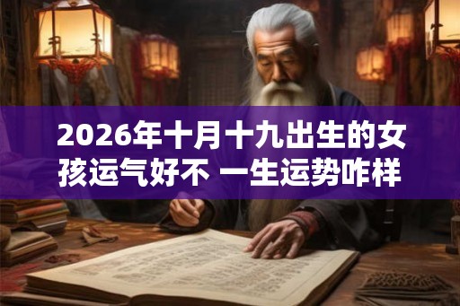 2026年十月十九出生的女孩运气好不 一生运势咋样 2026年十月十九出生的女孩运气好不 一生运势咋样